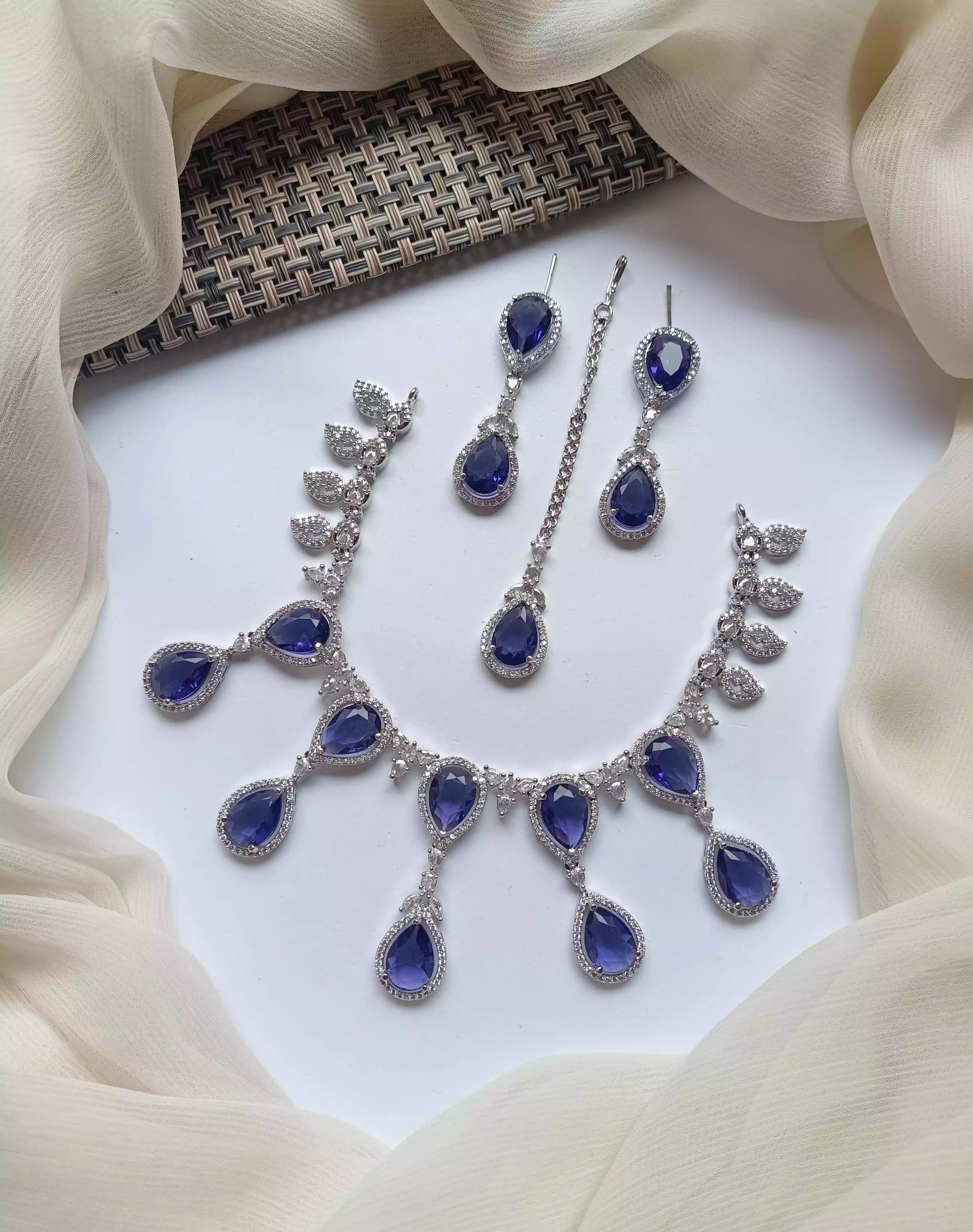 American diamond necklace set
