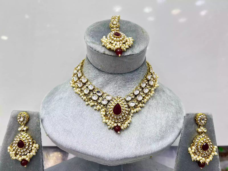Kundan necklace set