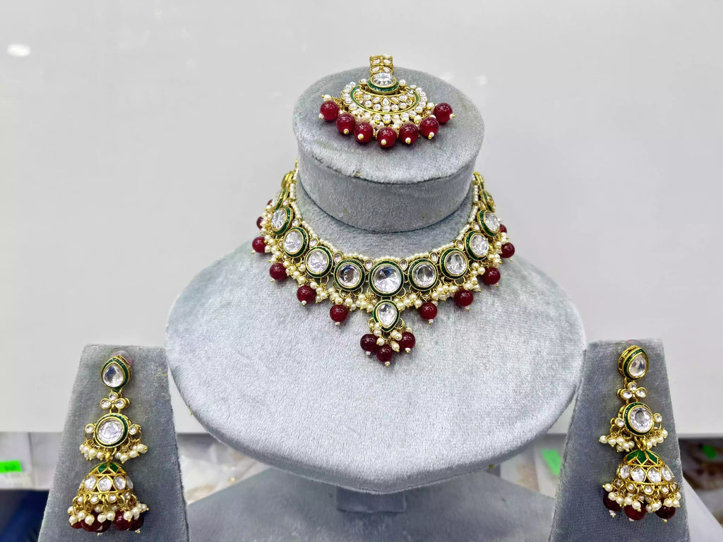 Kundan necklace set