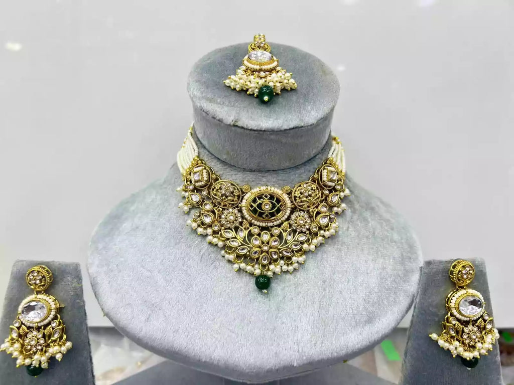 Designer kundan necklace set
