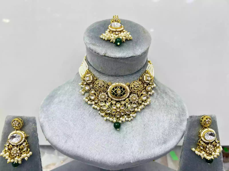 Designer kundan necklace set