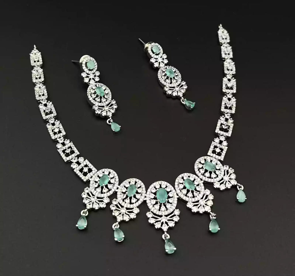 American diamond necklace set