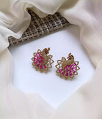 Zircon peacock earrings