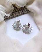 Zircon peacock earrings