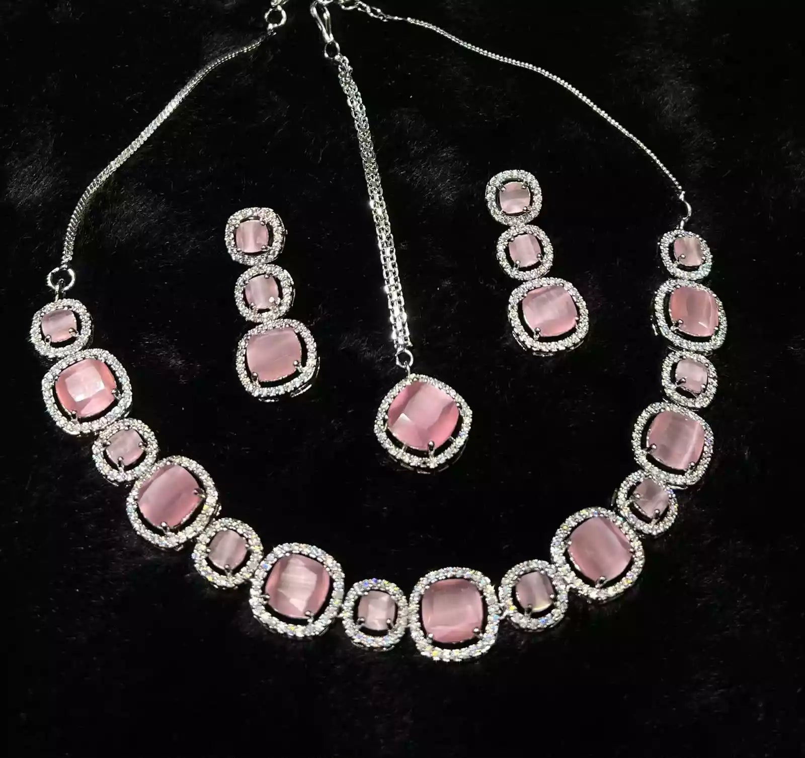 AD zircon necklace set