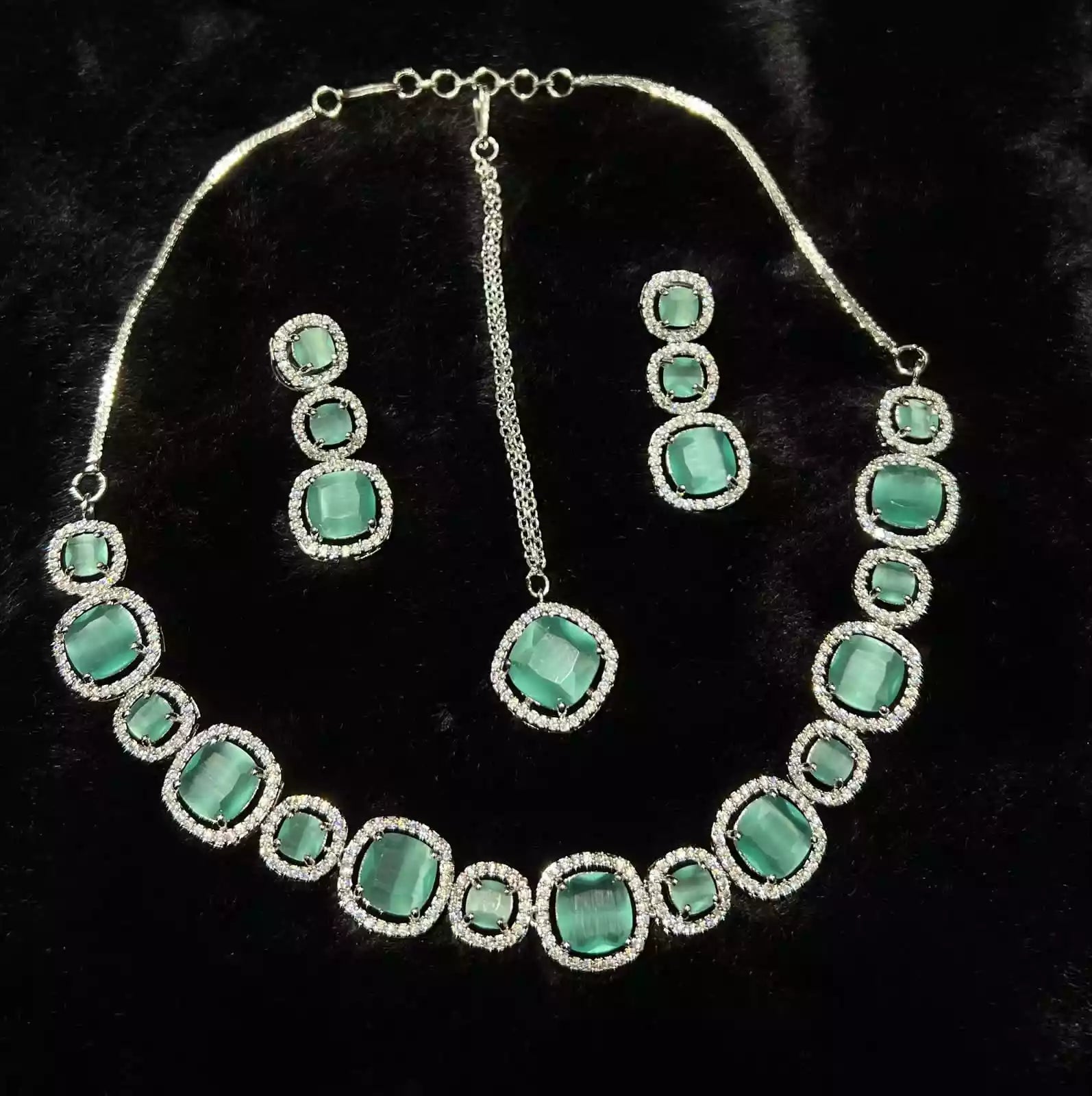 AD zircon necklace set