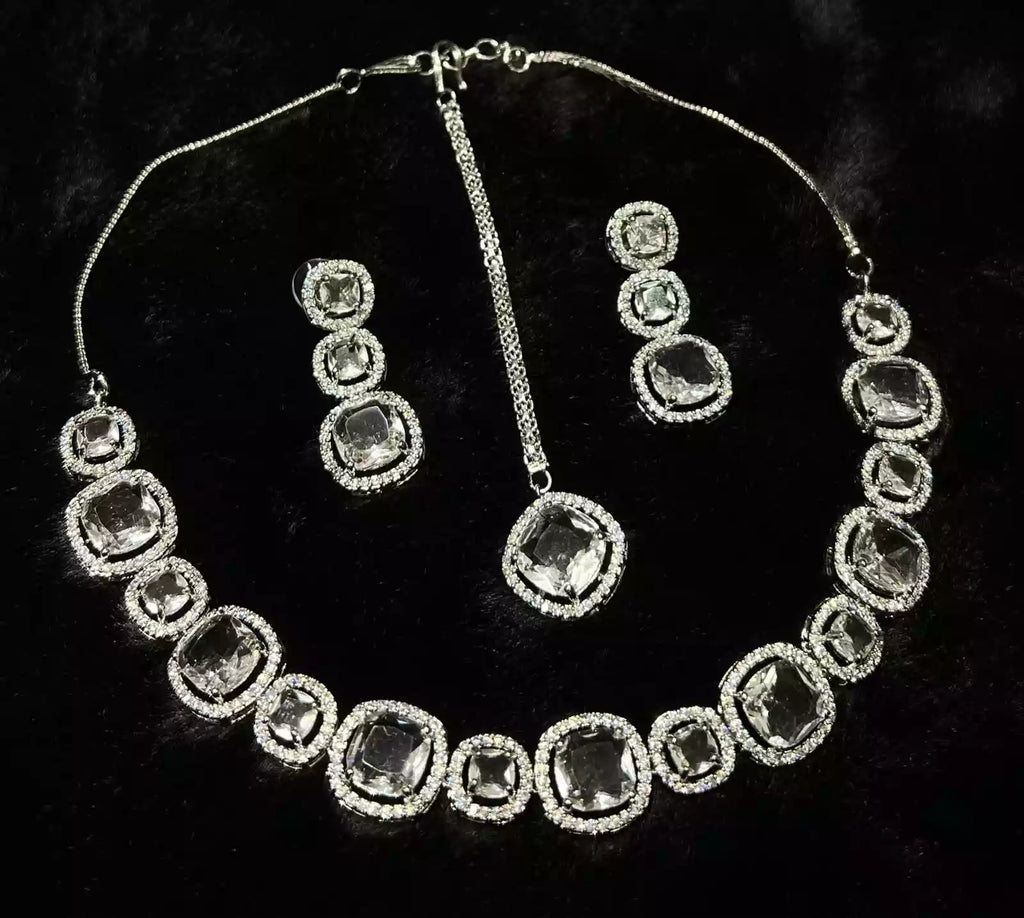 AD zircon necklace set