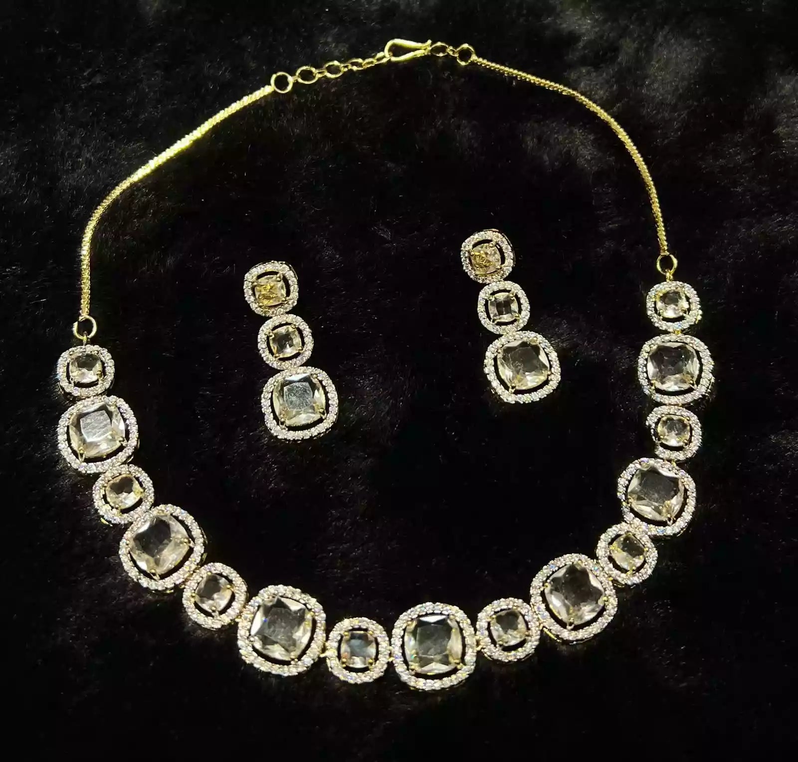 AD zircon necklace set