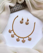 Gold plated delicate zircon set