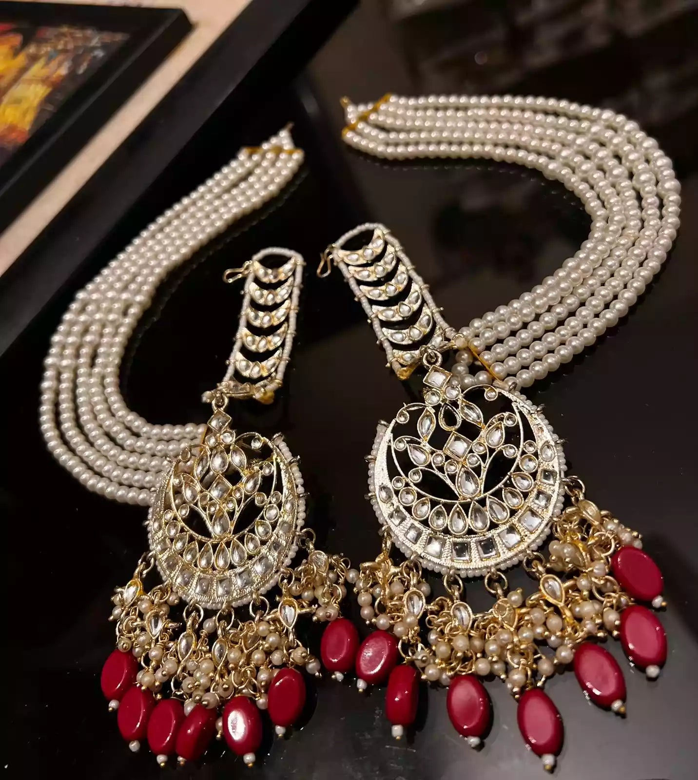 Kundan sahara earrings