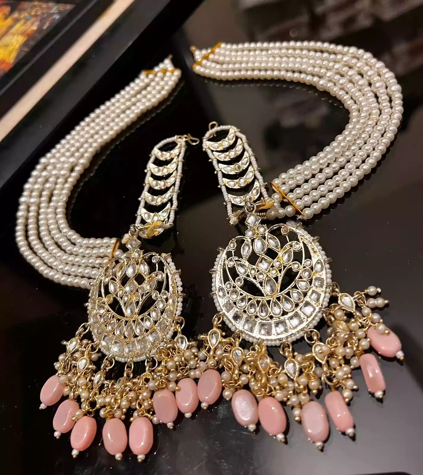 Kundan sahara earrings