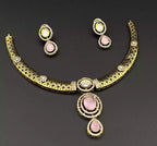 Stylish kundan necklace set