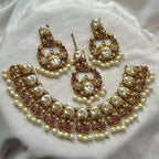 Mother pearl necklace set