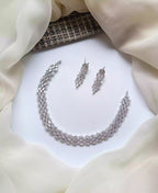 Indian zircon necklace set
