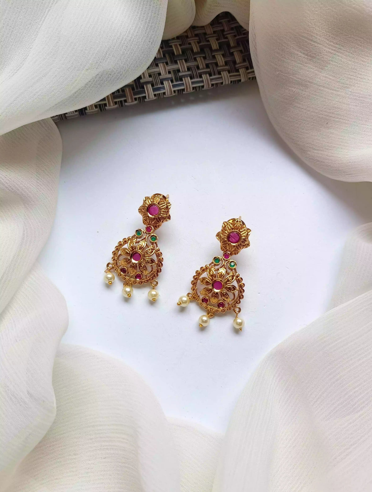 South indian earrings Main image