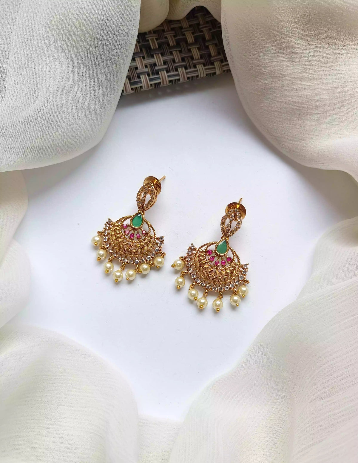South indian earrings Main image