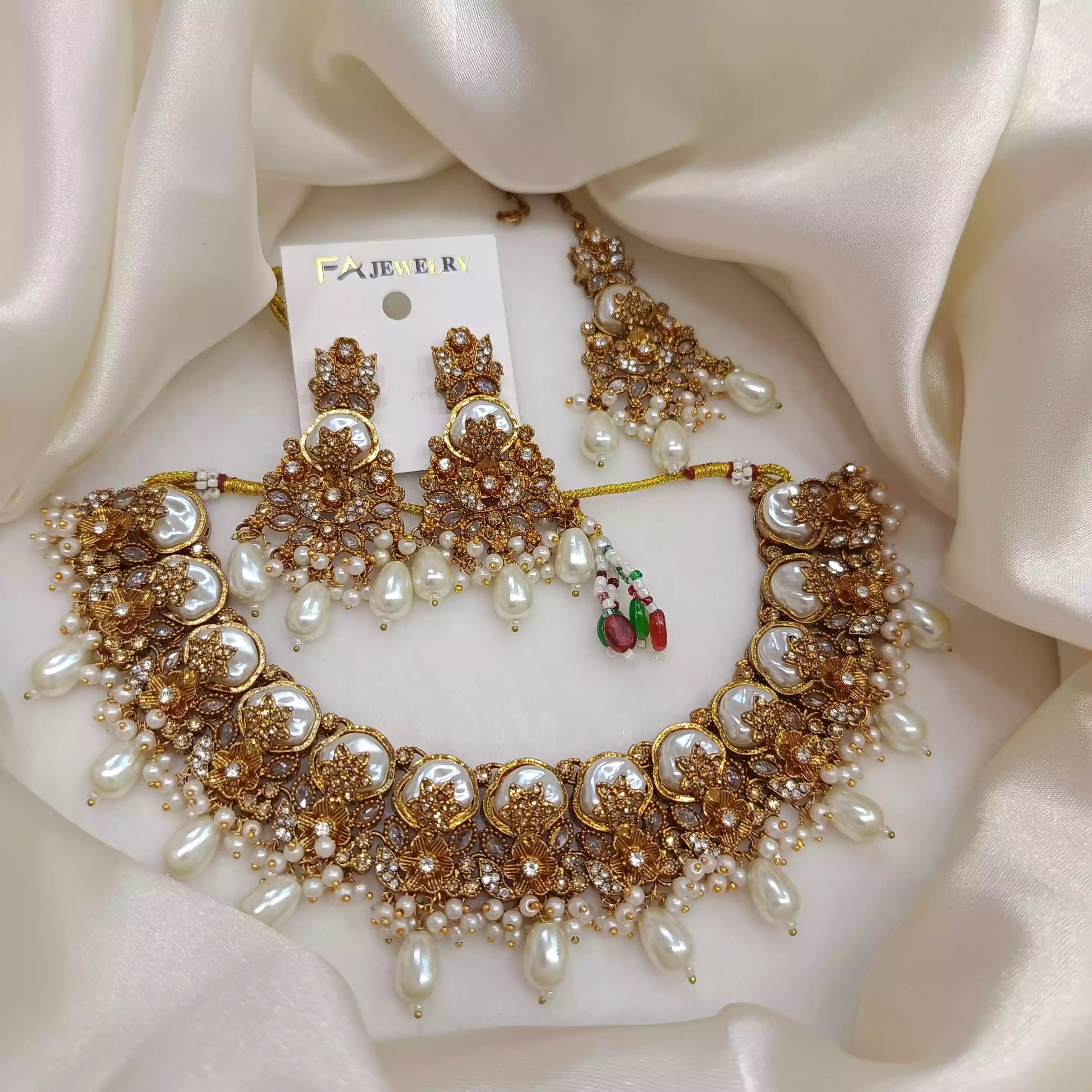 Turkish MOP necklace set