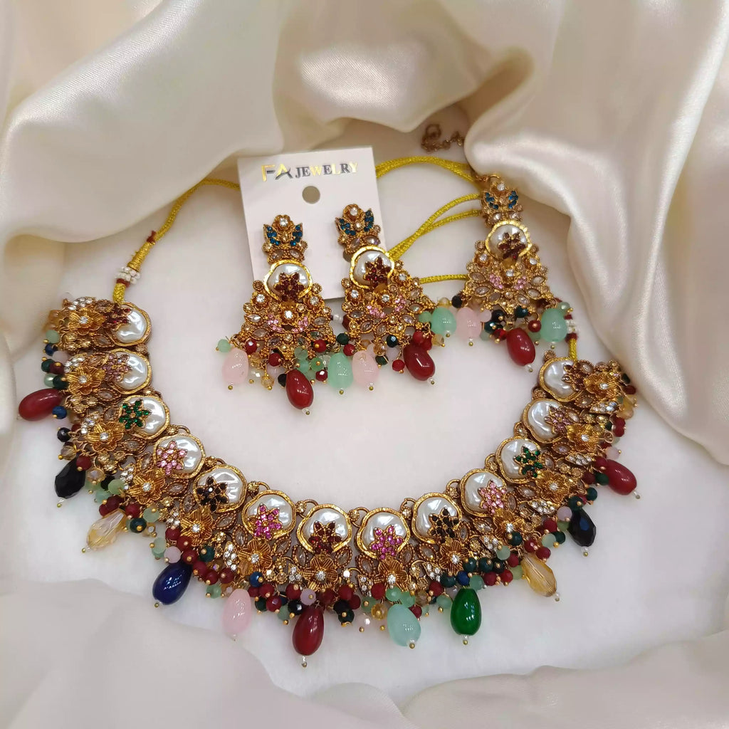 Turkish MOP necklace set