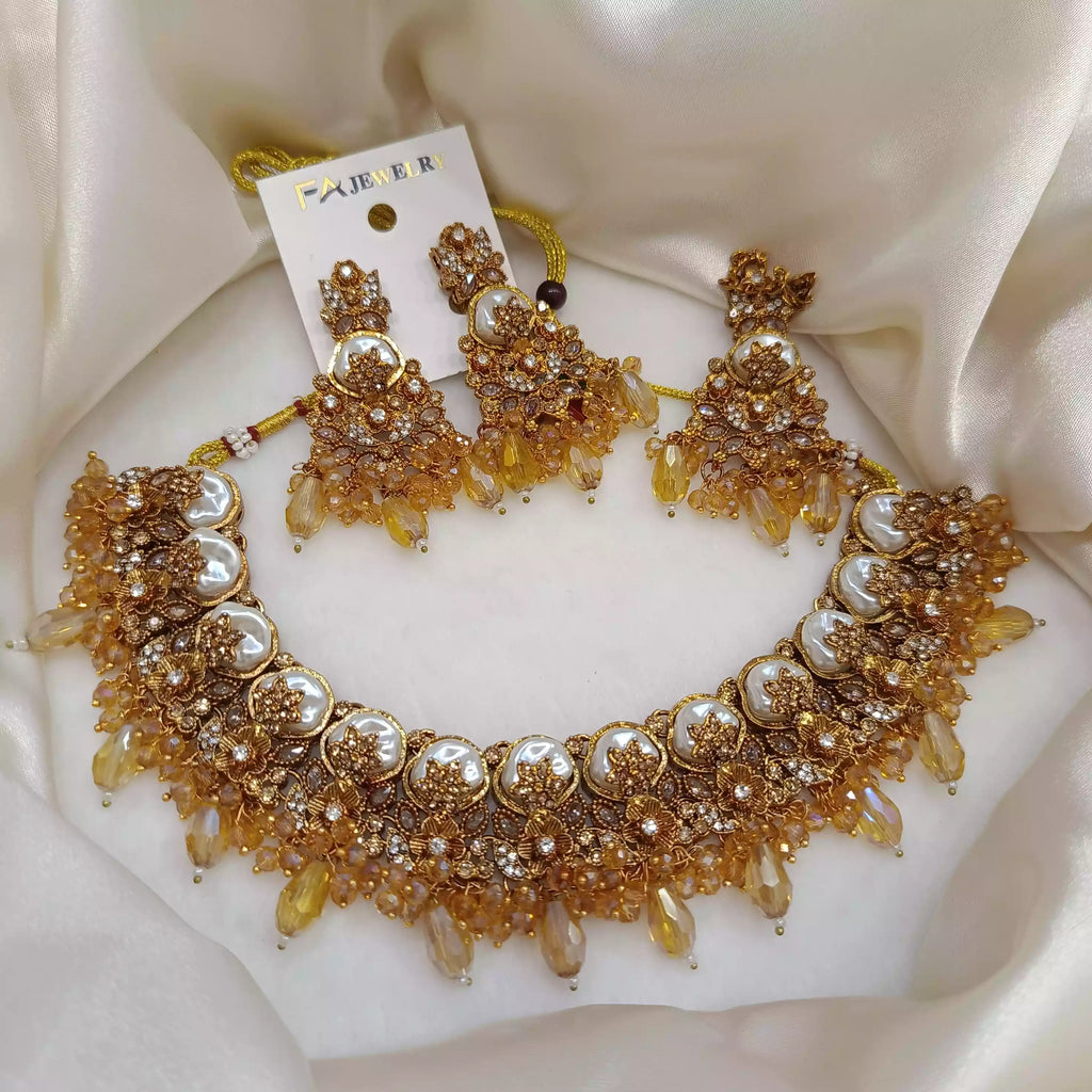 Turkish MOP necklace set