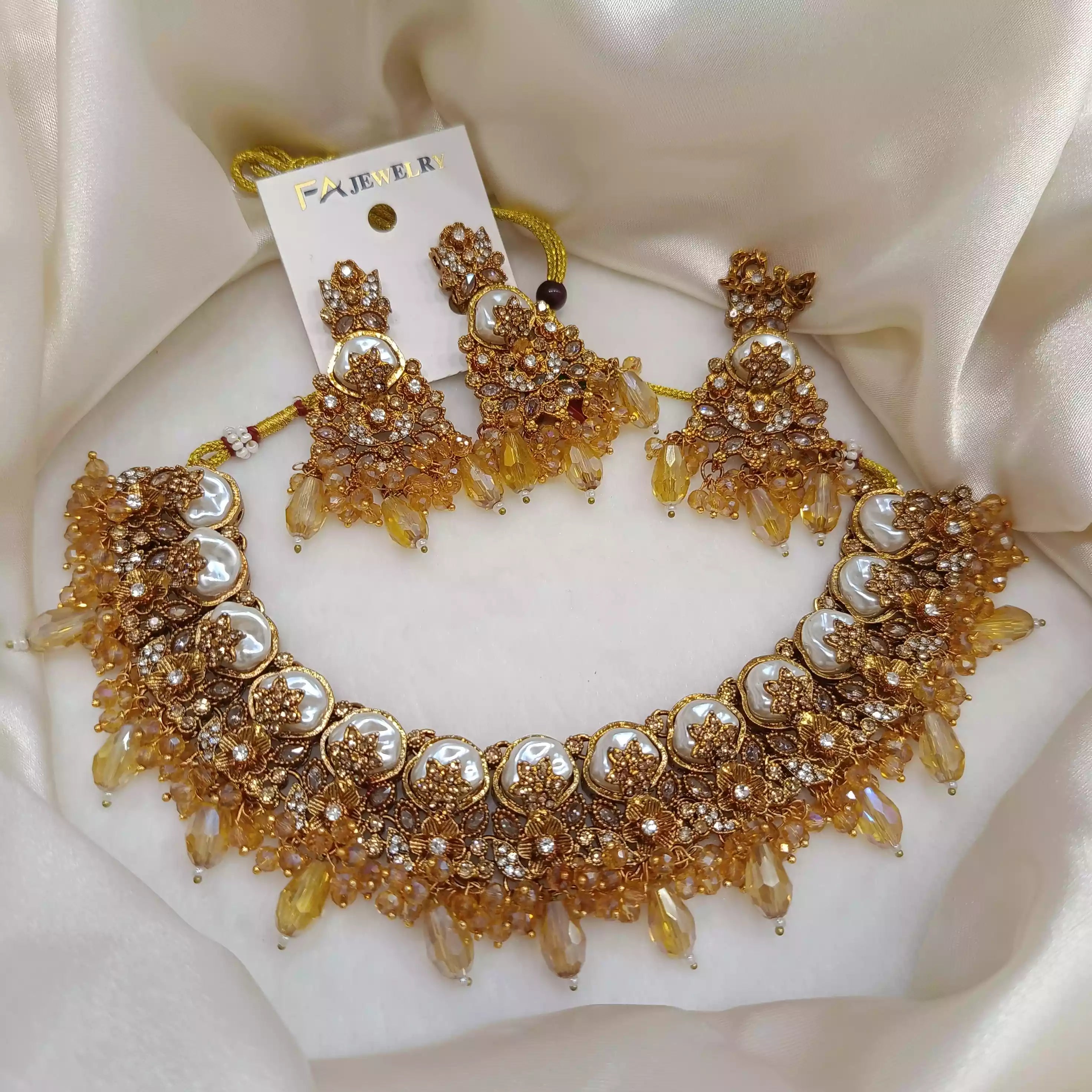 Turkish MOP necklace set