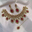 Zircon necklace set with teeka