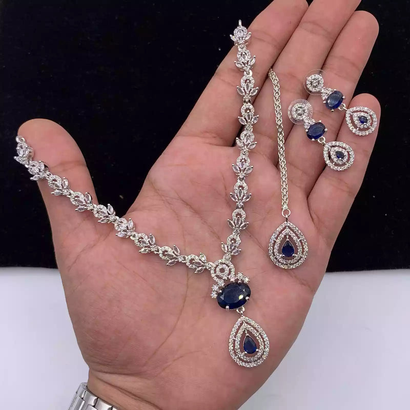 American diamond necklace set
