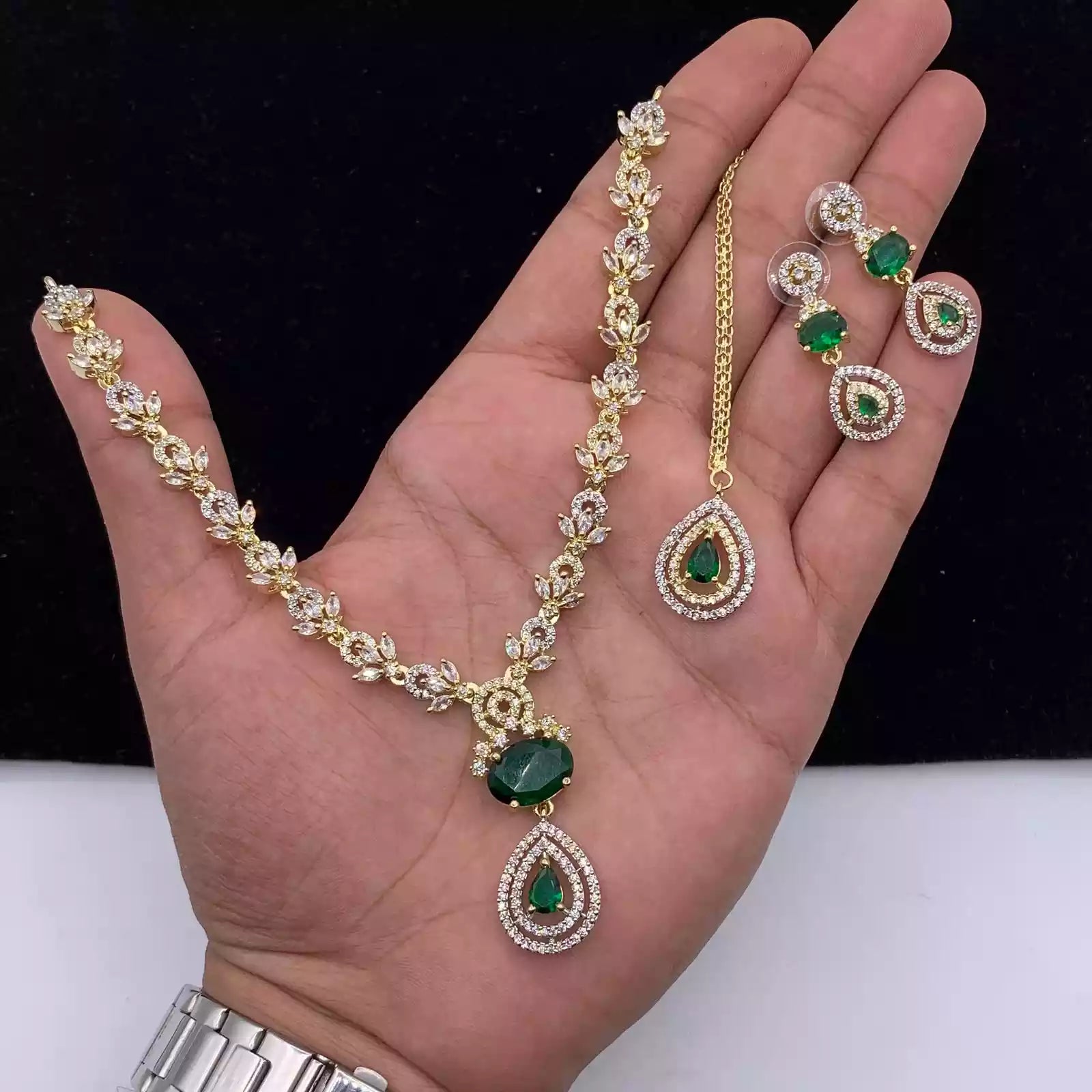 American diamond necklace set