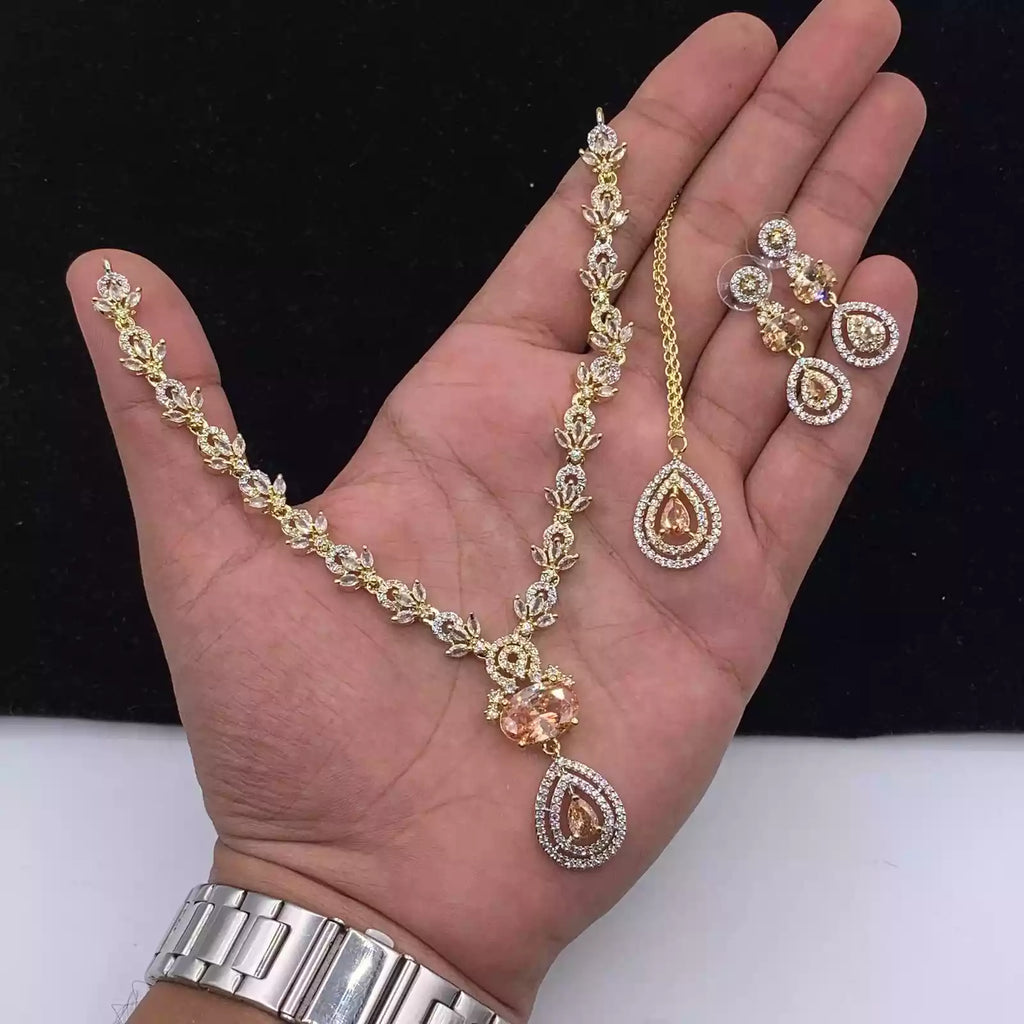 American diamond necklace set