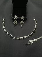 Delicate AD zircon necklace set
