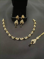 Delicate AD zircon necklace set