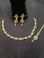 Delicate AD zircon necklace set