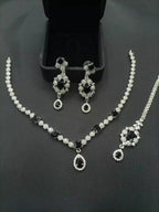 Indian zircon necklace set