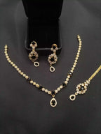 Indian zircon necklace set