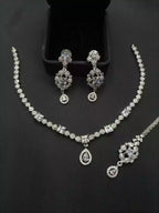 Indian zircon necklace set
