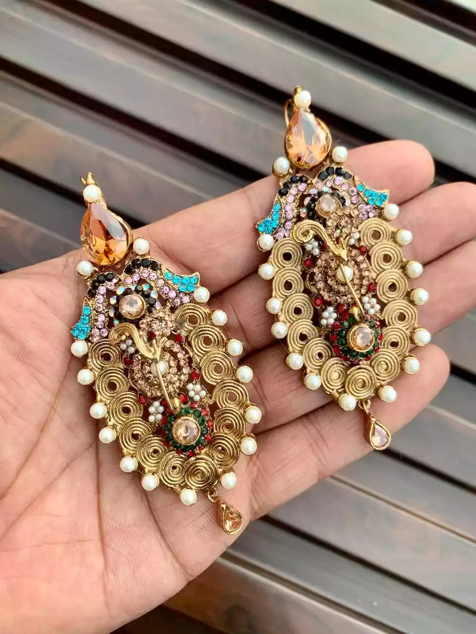 Long turkish earrings
