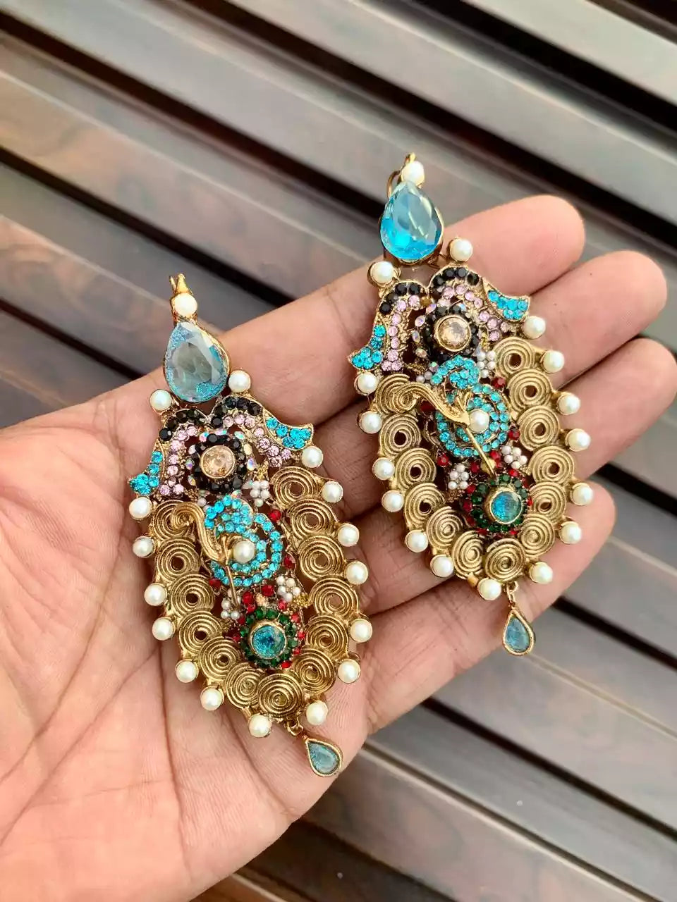 Long turkish earrings