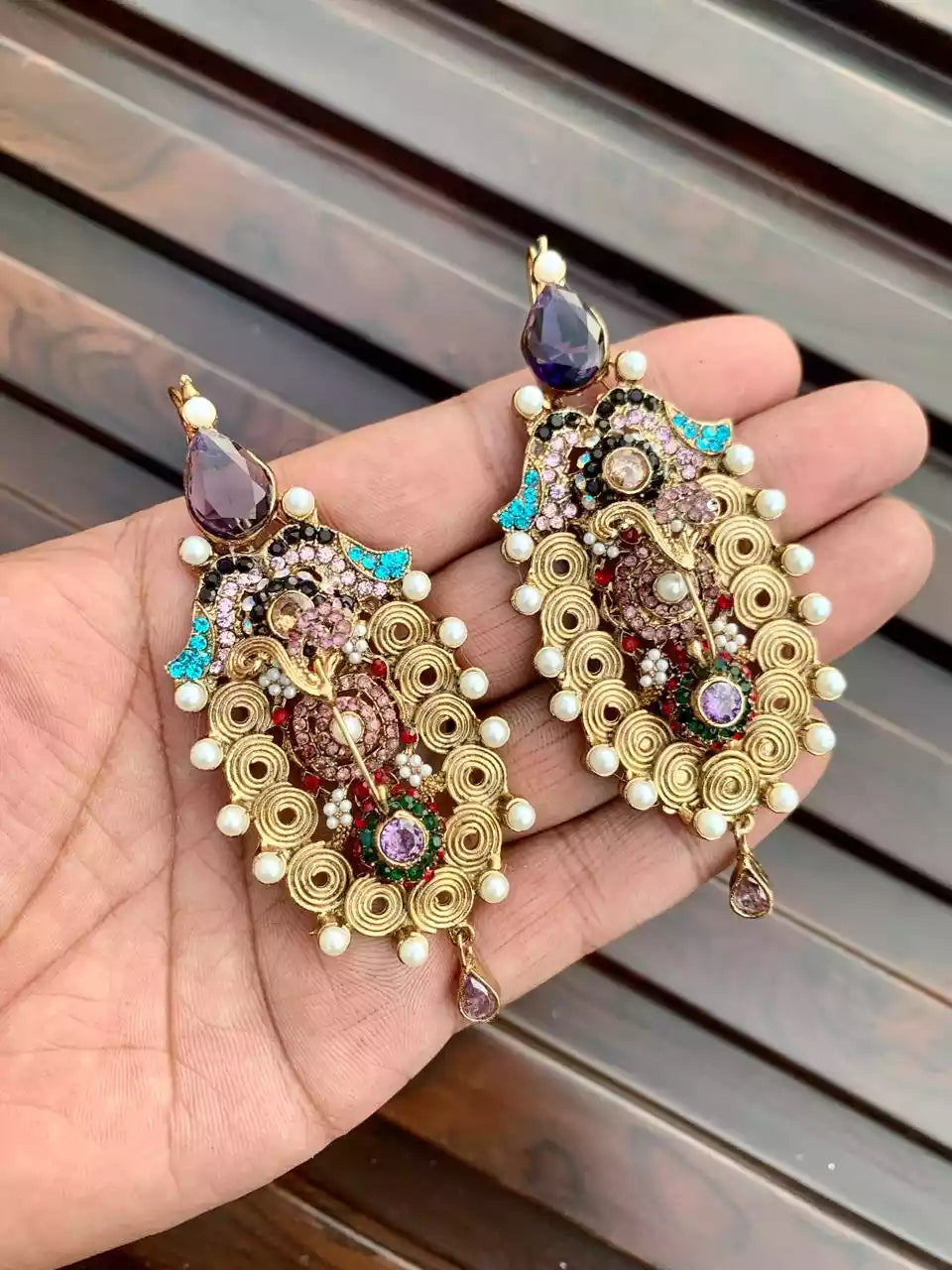 Long turkish earrings