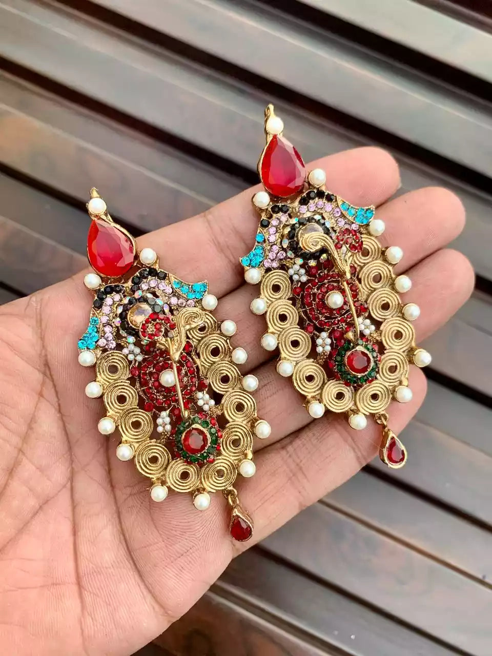 Long turkish earrings