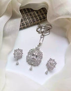 Indian zircon pendant set