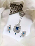 Indian zircon pendant set