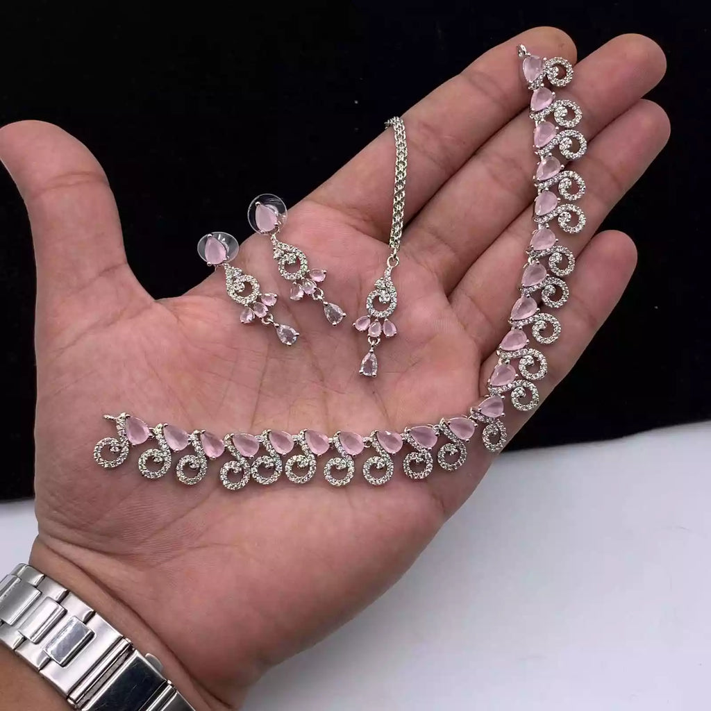 American diamond necklace set