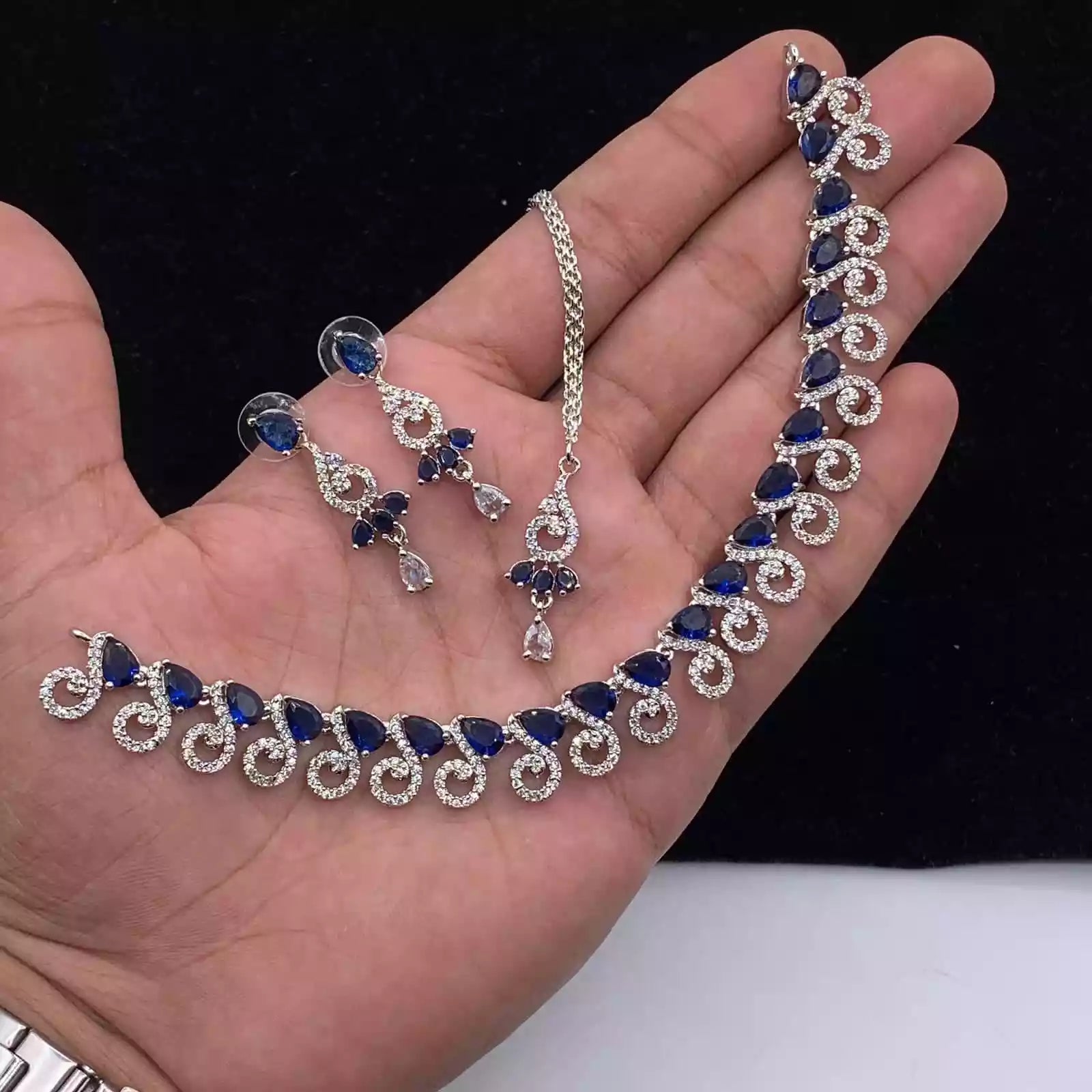 American diamond necklace set