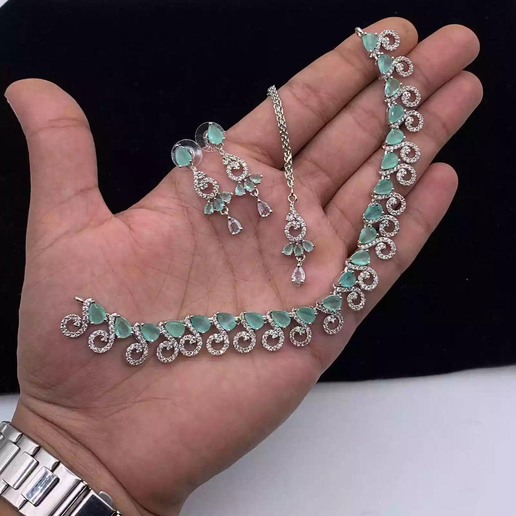 American diamond necklace set