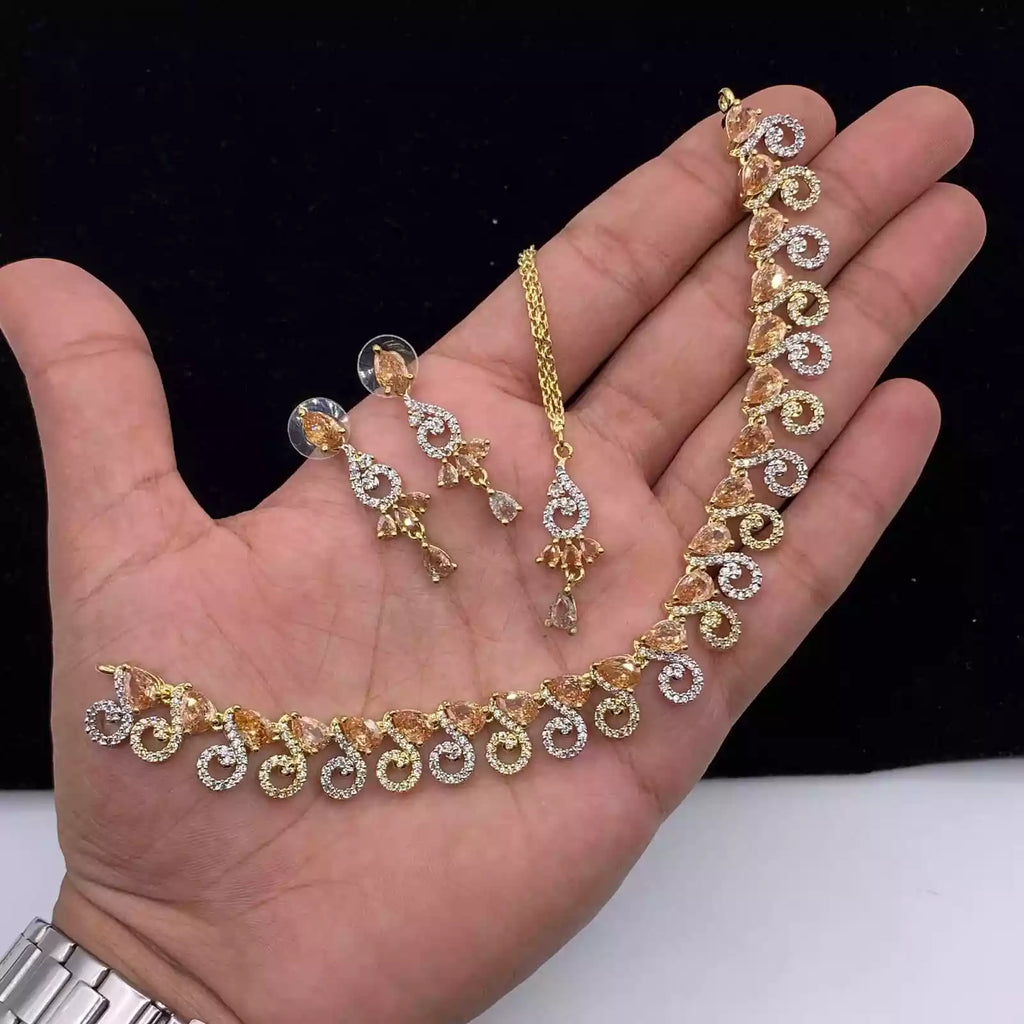 American diamond necklace set