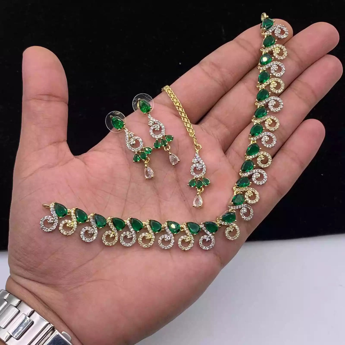 American diamond necklace set