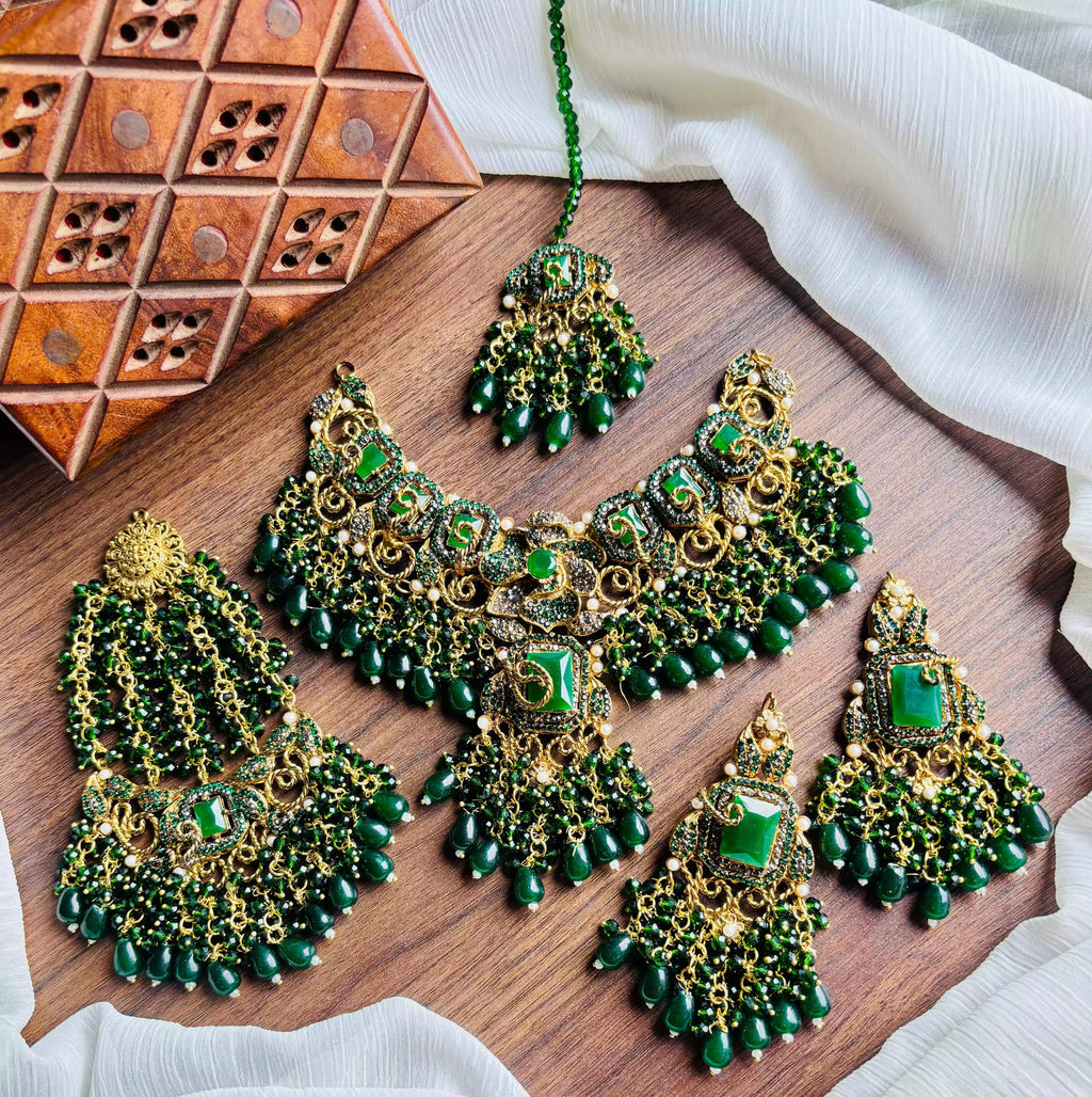 Handmade heavy bridal set