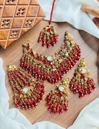 Handmade heavy bridal set