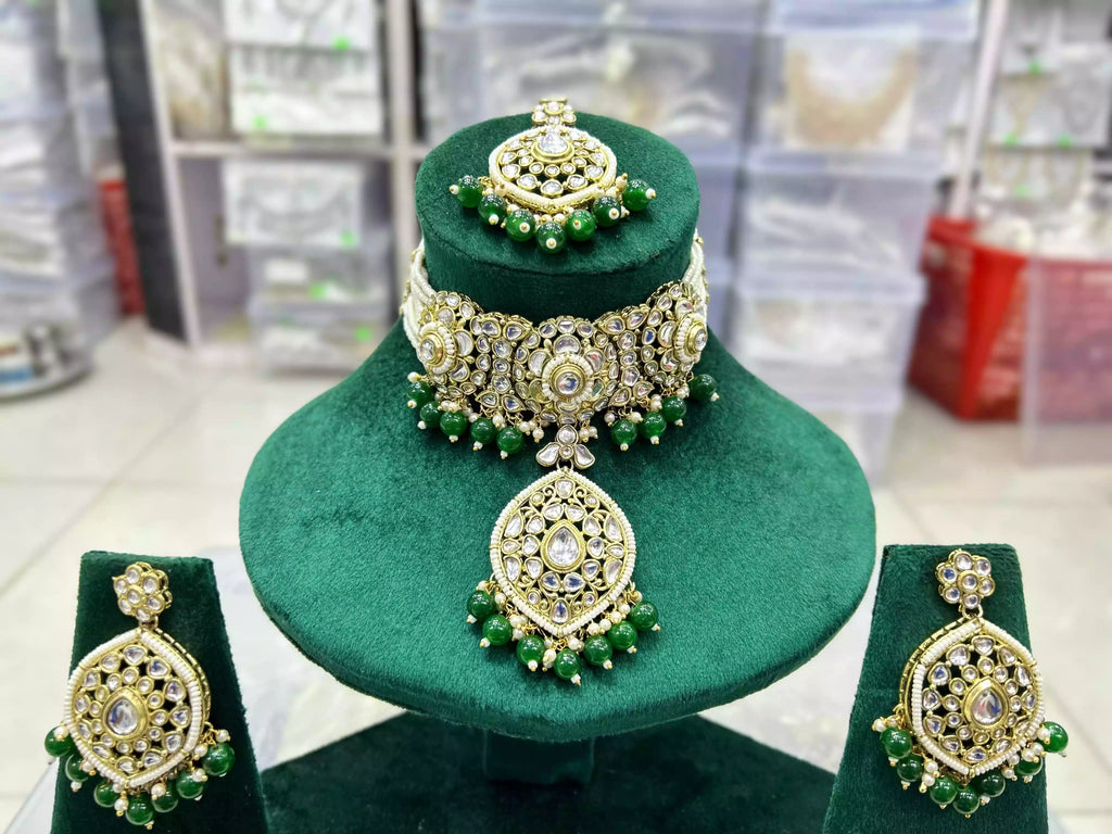 Indian kundan necklace set