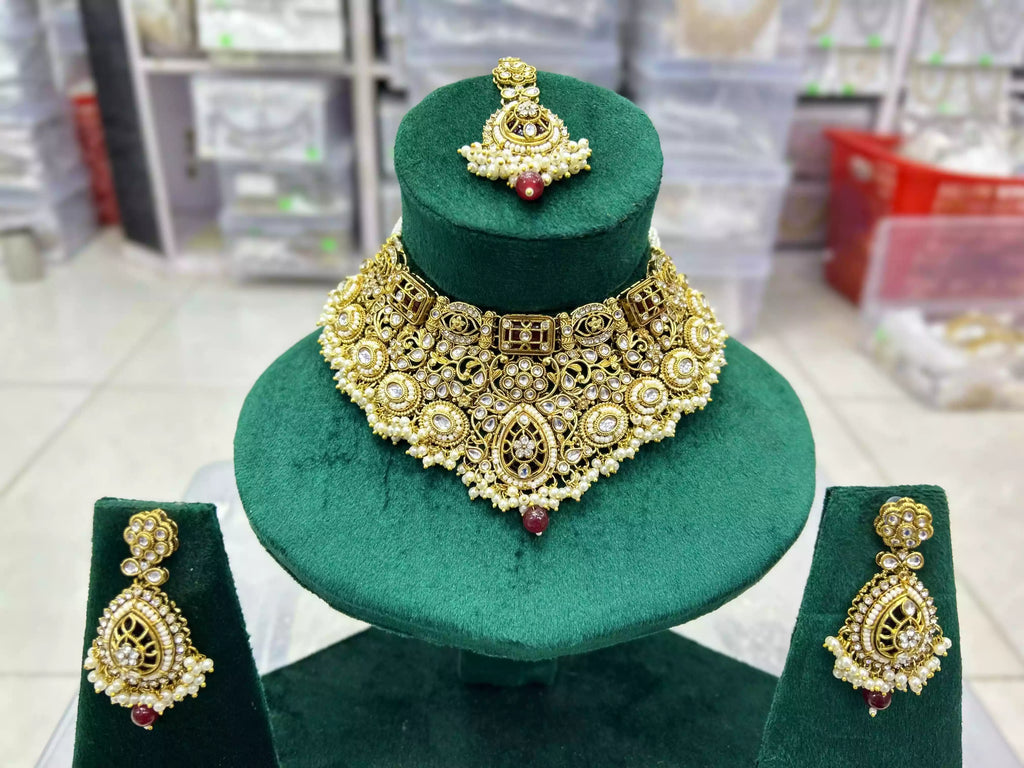 Designer kundan necklace set
