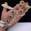 Kundan choker set with teeka